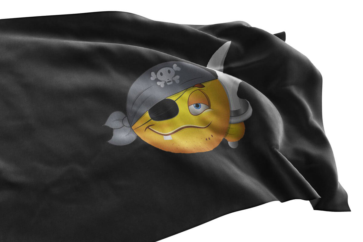 🏴‍☠️ Emoji de bandeira pirata (Yarr!)